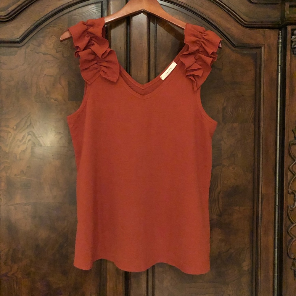 BOUTIQUE BURNT ORANGE TANK